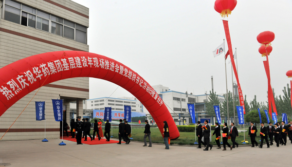 華藥集團舉辦基層建設年現場推進會暨黨組織書記活動日<br />
