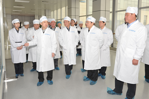 山西省商務廳廳長孫躍進一行參觀華北制藥華民公司